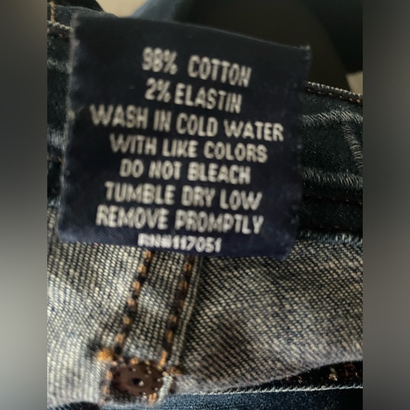 Genetic wide leg Denim Blue Wash 26 mid rise 90’s style flare leg bell bottom - Picture 7 of 8